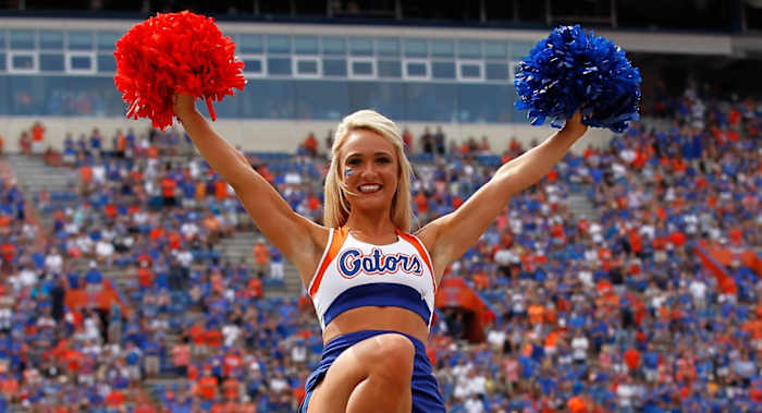 Scenes from a Florida Gators game during the college football season.